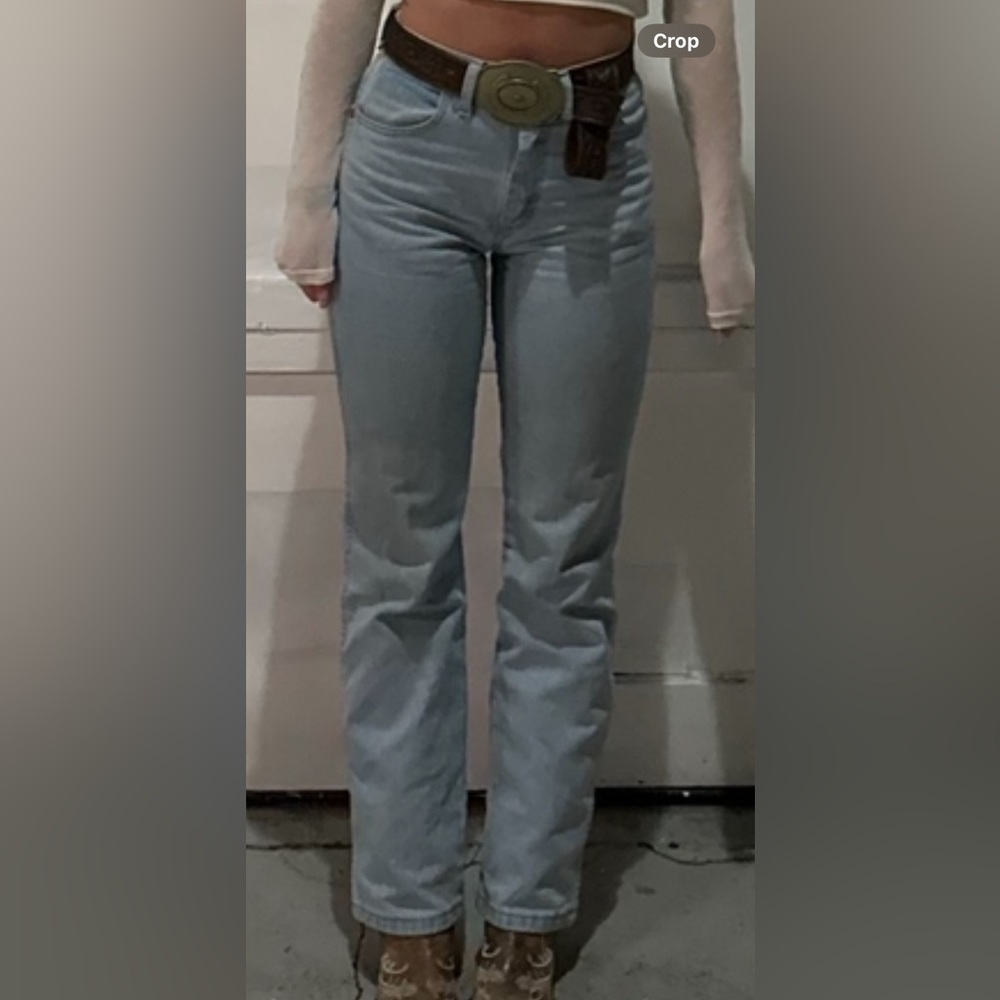 Woman’s wrangler boot cut jeans